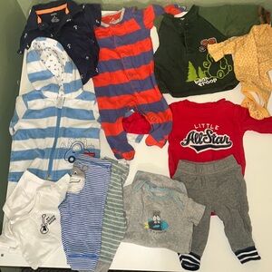 3 month baby boy clothing bundle 11 items total